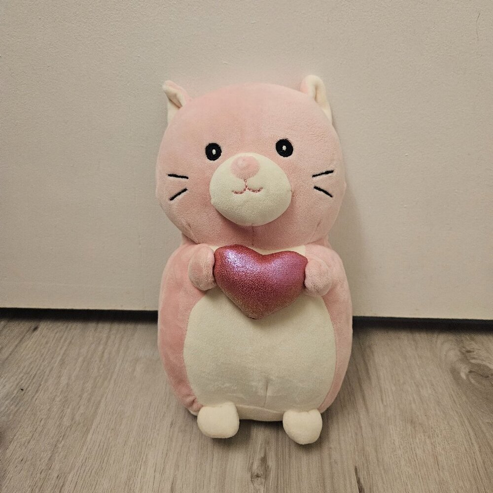 Squishmallows 8" Cam the Cat – Pink Heart Valentine’s Edition